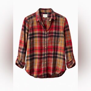 American Eagle Multicolor Plaid Flannel Shirt